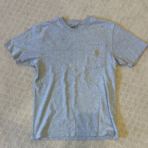 Carhartt Men's Heather Gray Short Sleeve Loose Fit Tee